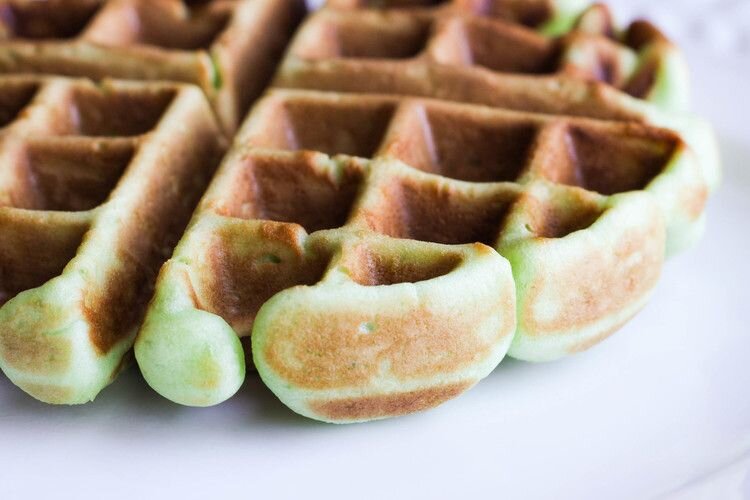 Pandan Waffles