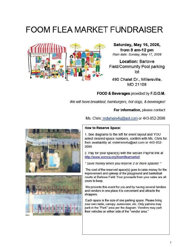 FOOM Flea Market Fundraiser