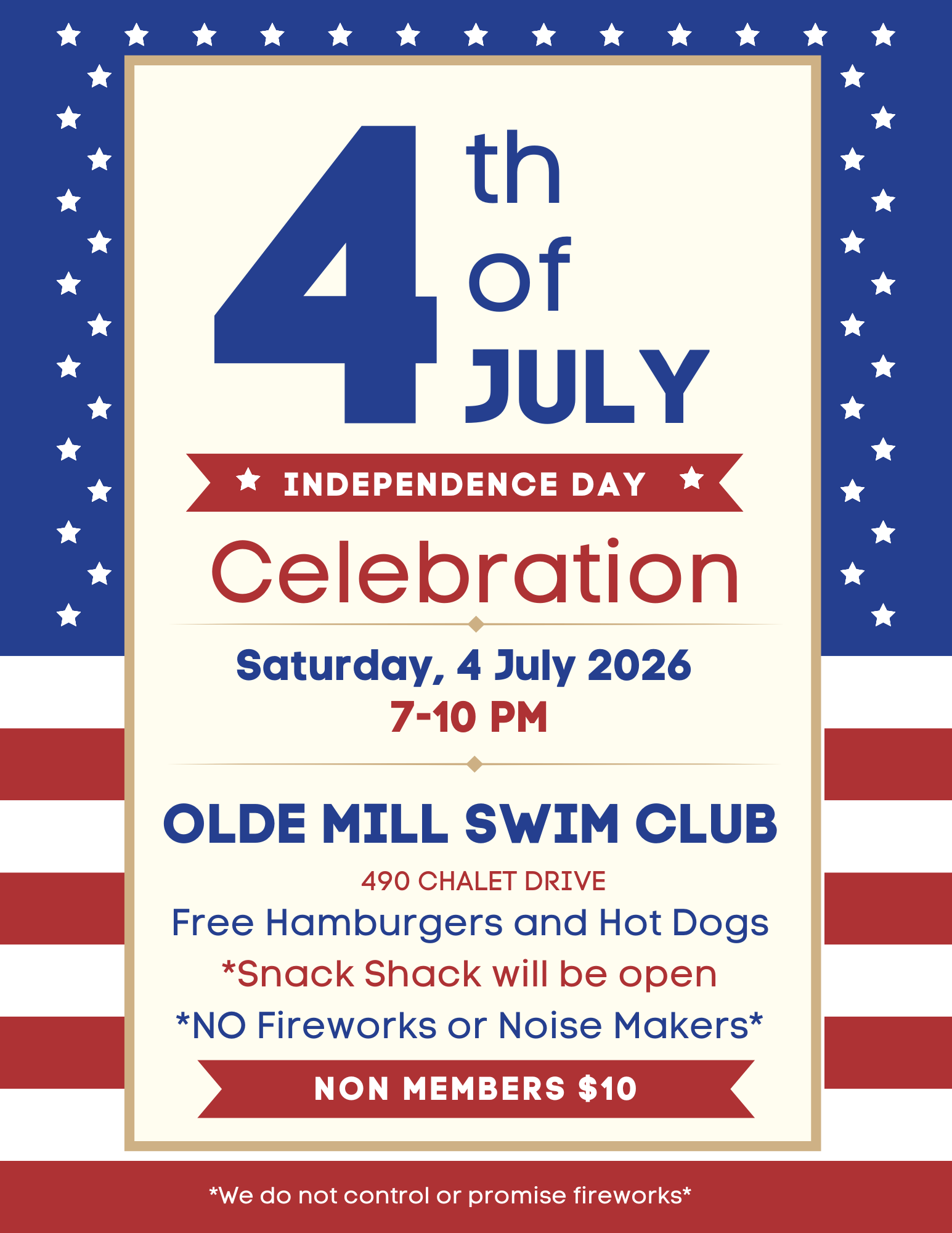 Night Swim 4th of July Event