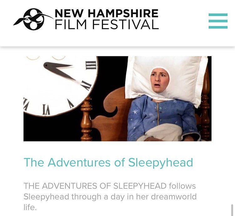 Guessss whhhhattt!
The Adventures of Sleepyhead short video series has been selected for the @nhff!!! 

These sweet bite size videos were made during the pandemic with the help of @emmettsoldati @palanaaaaa @will_zimm_ @ltsoldati @kathleensoldati @ma