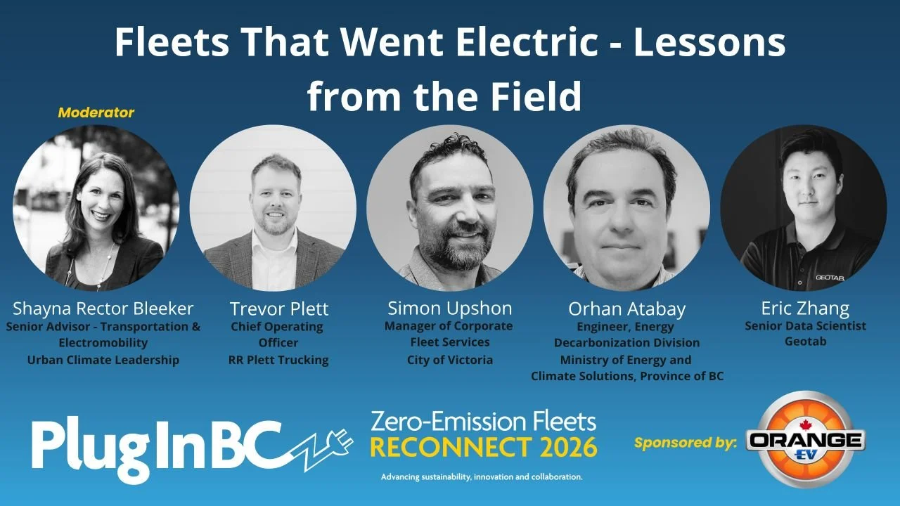 Trevor Plett Speaking at Plug in BC Zero Emissions Fleets: Reconnect 2026