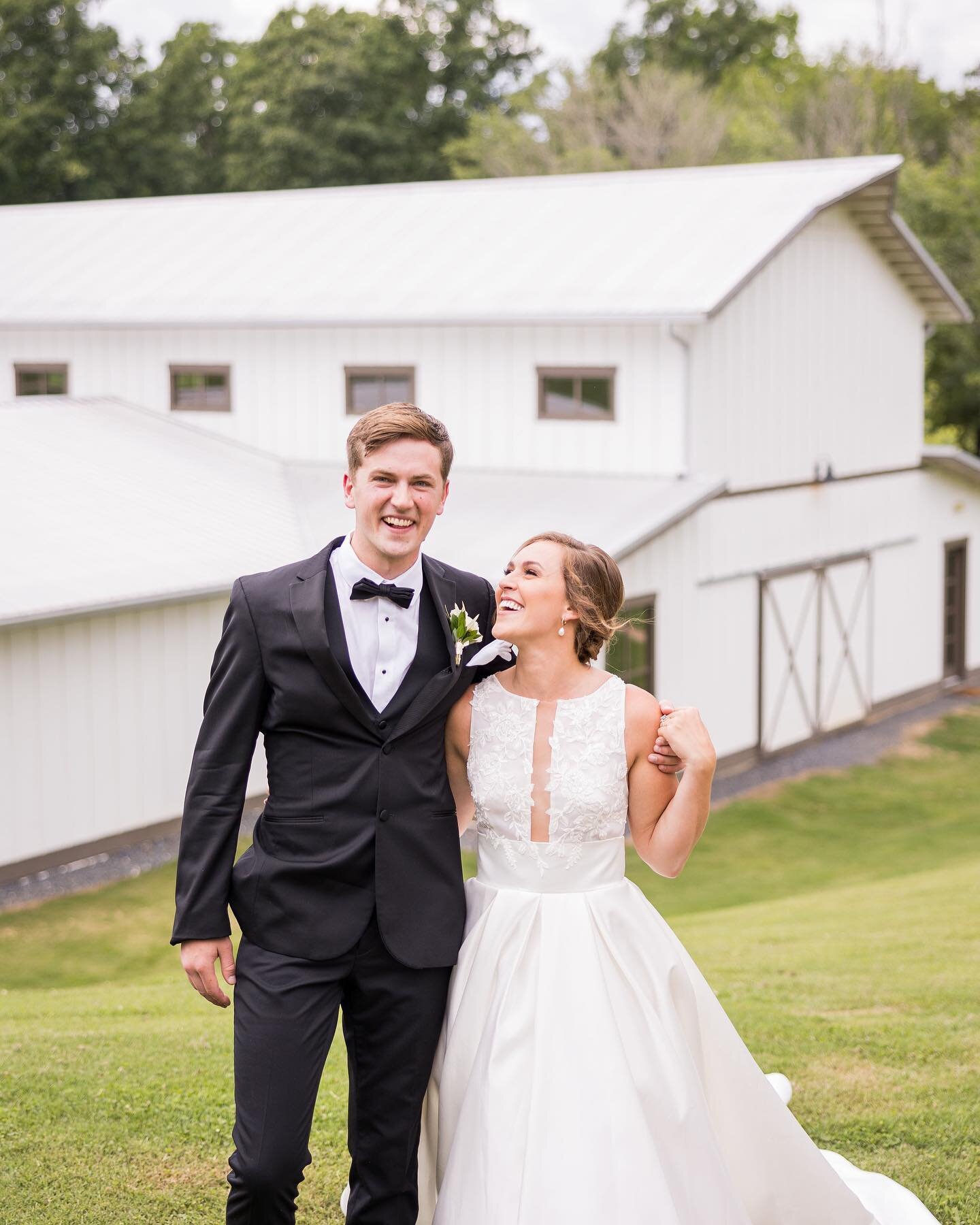 Mr. &amp; Mrs. Collin Willoughby🤍 Married 6.24.23🤍 This dream couple planned a stunning wedding ceremony at the Glassy Mountain Chapel followed by dinner and dancing at South Wind Ranch! We loved working with Ali and Collin over the past year and w