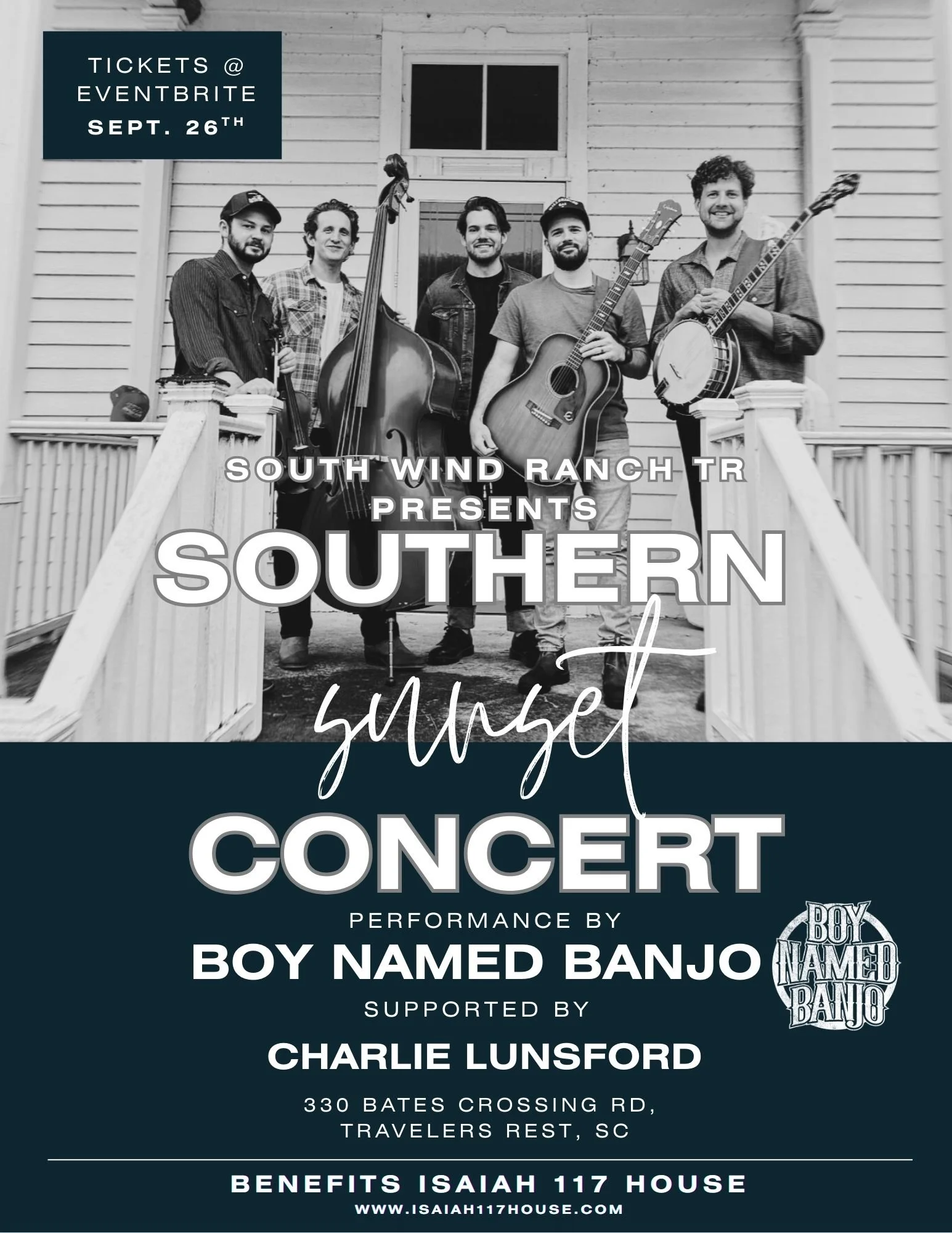Southern Sunset Concert: Boy Named Banjo LIVE at SWR