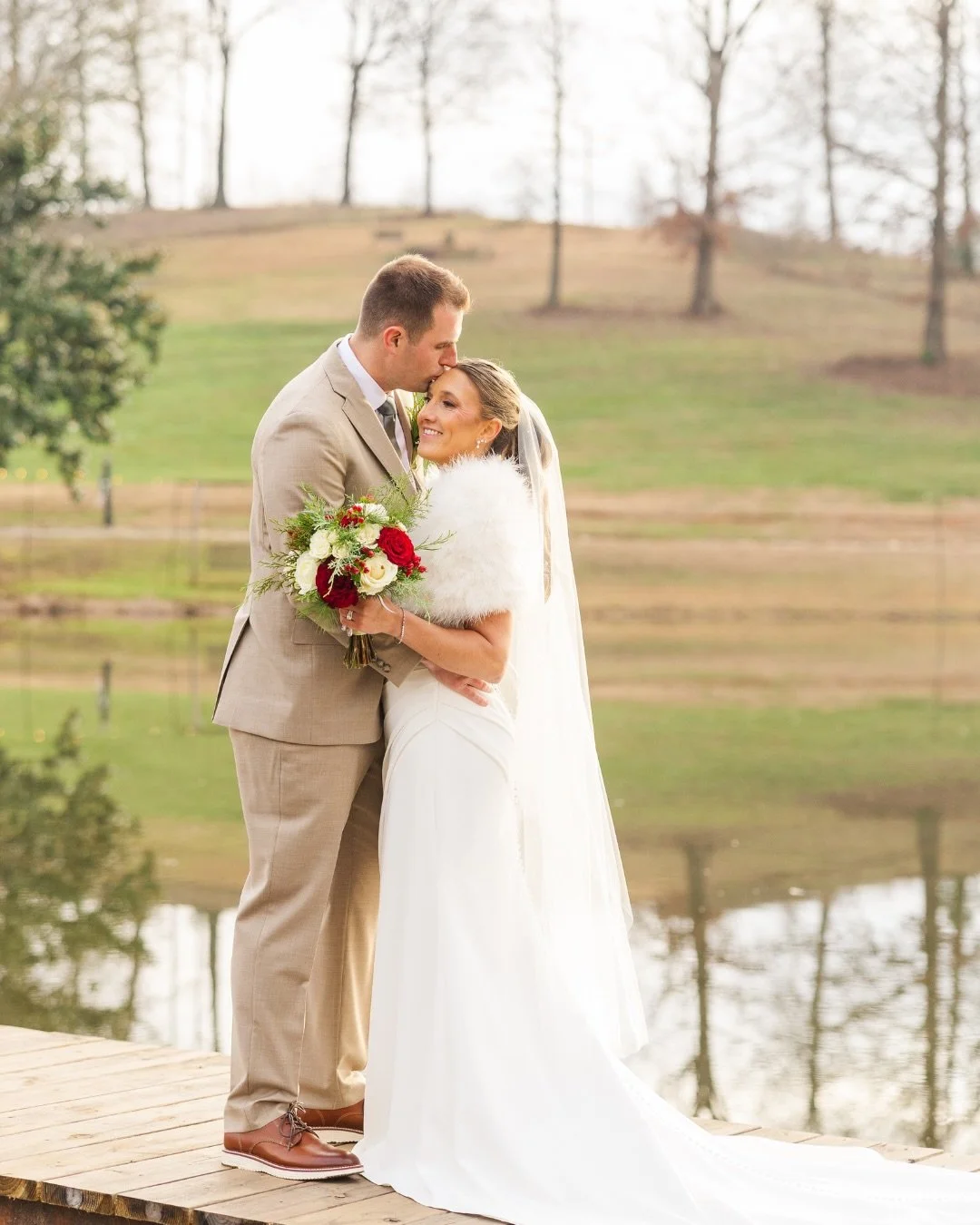 We just cant help but reminisce on this beautiful Christmas wedding! Hunter and Lori were the most beautiful couple and their day was so magical. Christmas at the Ranch is so wonderful and we love when couples take advantage of it! We wish the Foleys