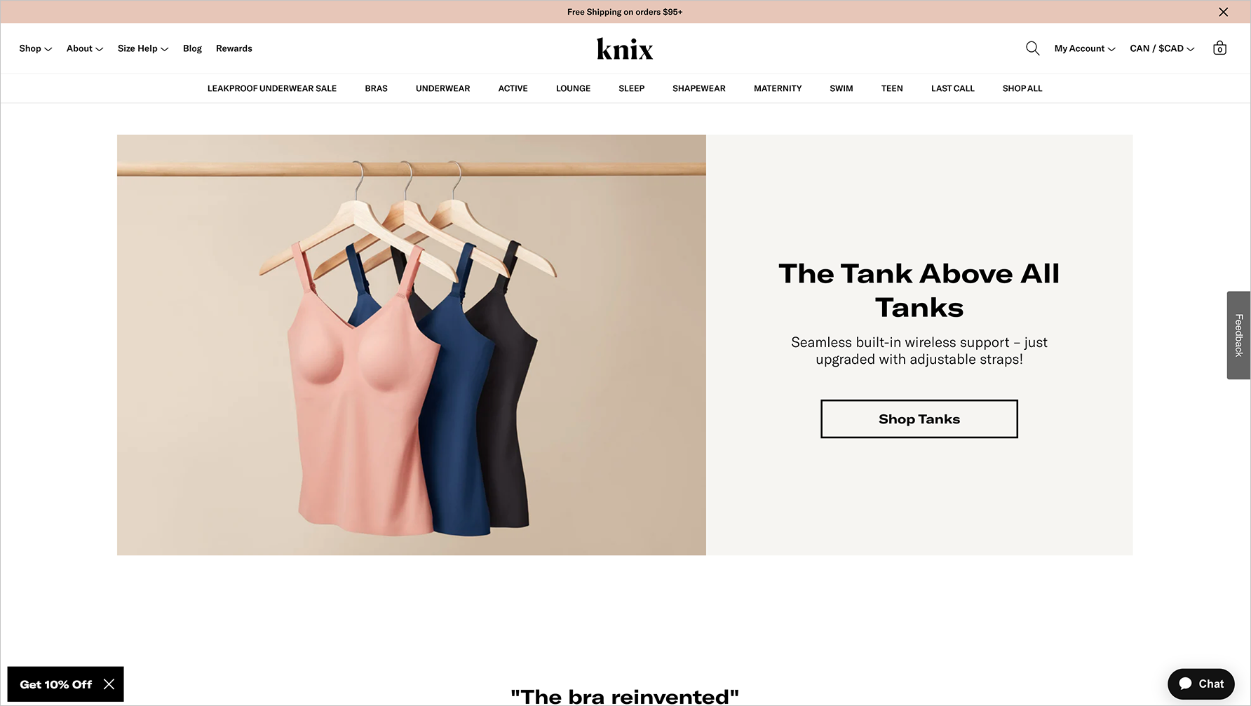 "KNIX" website