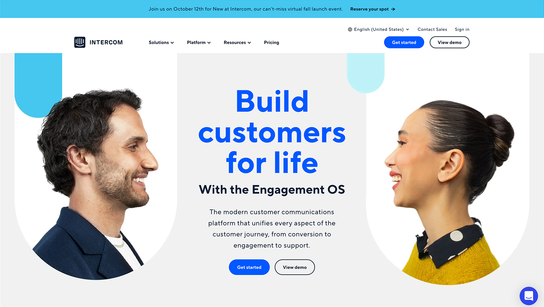 "Intercom" website