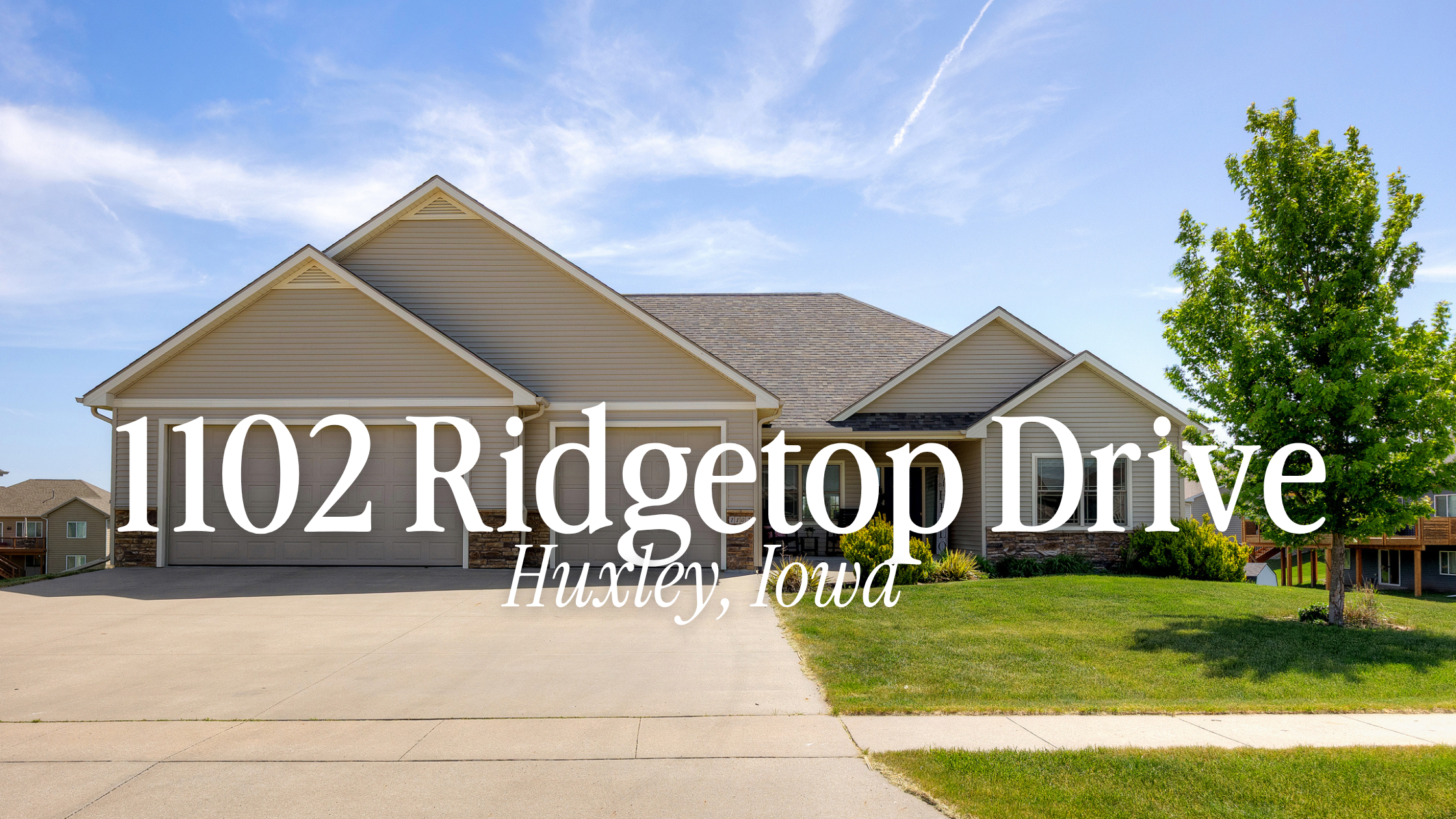 Spacious Ranch Home with 5 Car Garage Now Available in Huxley, Iowa