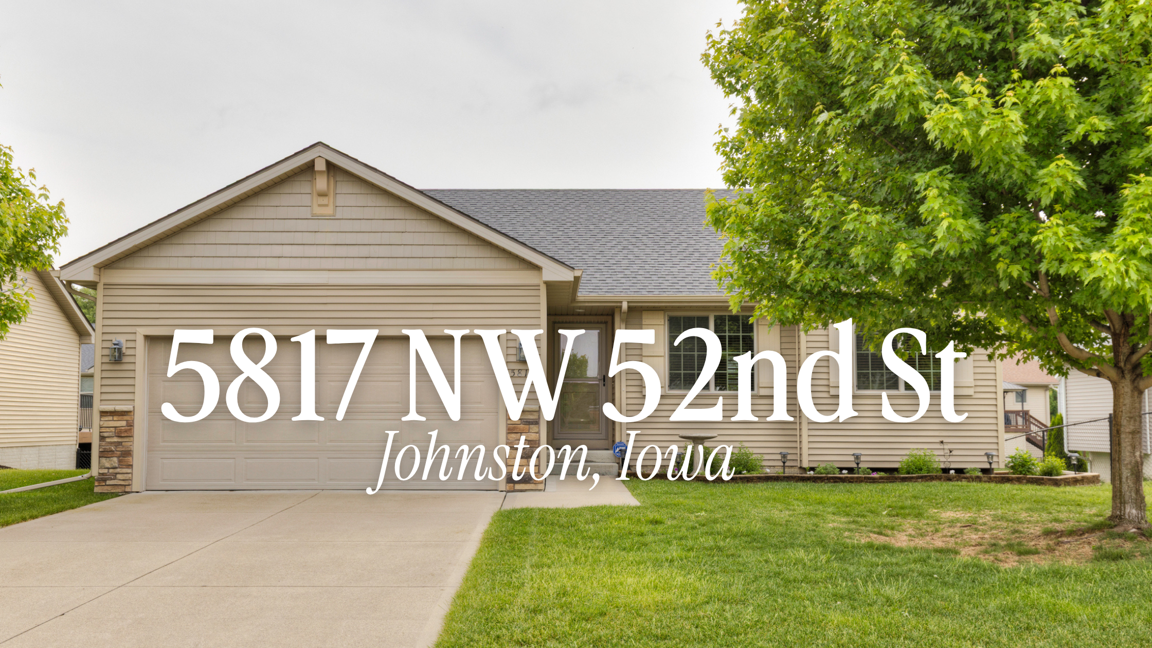 5817 NW 52nd St, Johnston, Iowa | 3 Bedroom Ranch Home for Sale