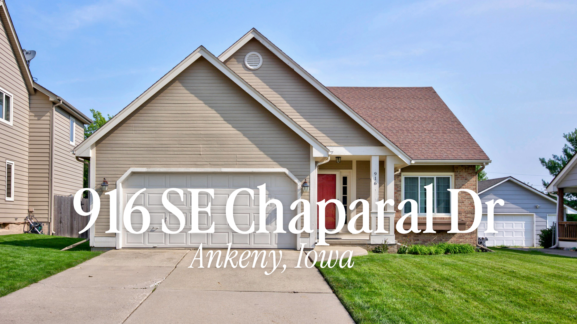 916 SE Chaparal Drive, Ankeny, IA | 3-Bedroom SE Ankeny Home for Sale at $265,000