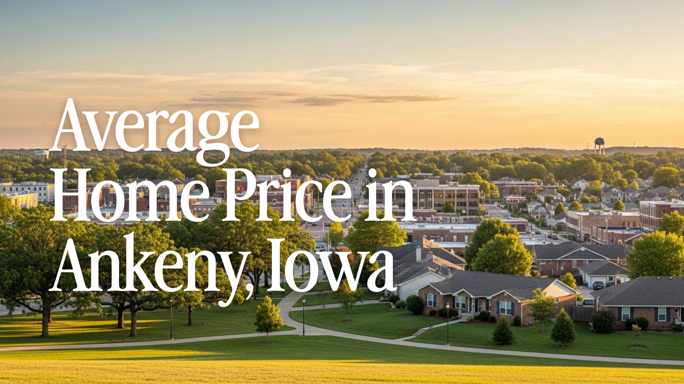 drone shot of ankeny, iowa