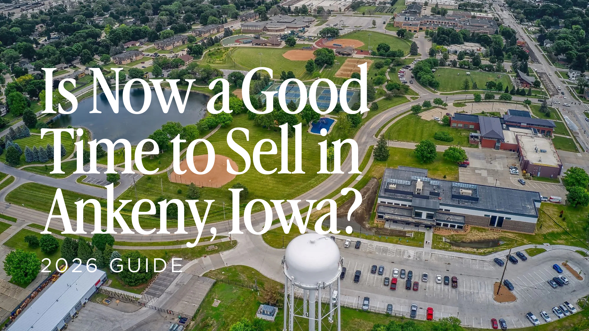 Drone shot of ankeny, iowa