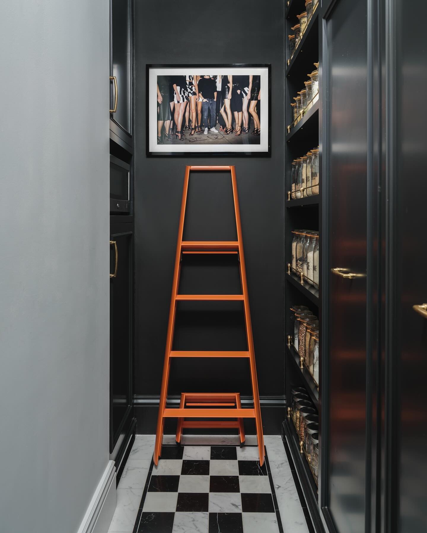 #pantryporn Digging this whole situation, client took it to the next level with her organization! 🖤 @stephaniebreitbardfinearts @s.melaugh_construction_ 📸 @christopherstark #kitchendesign #pantryorganization #remodel #luxury #sanfrancisco #sanfranc