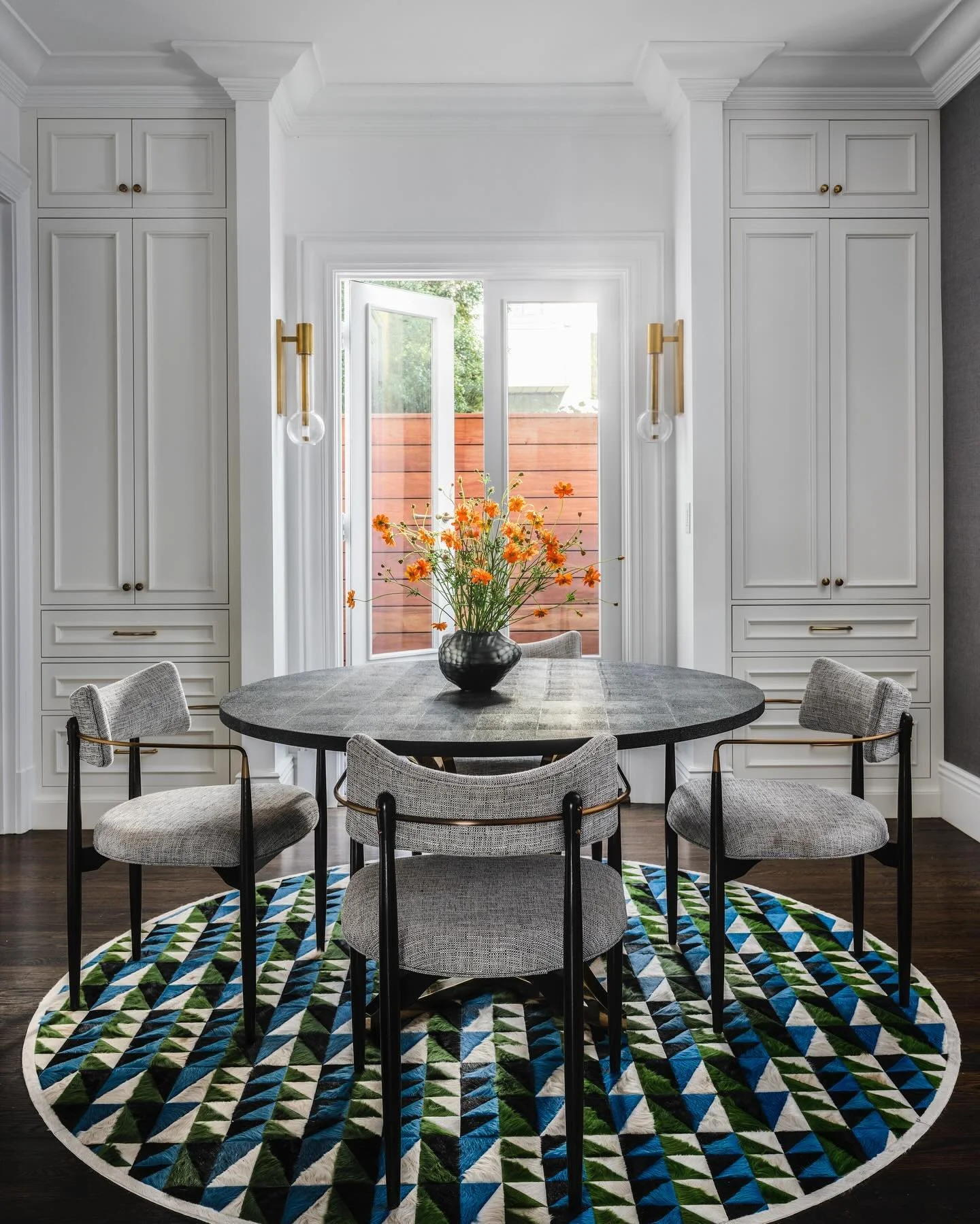 This is such a gorgeous shot by @christopherstark it almost looks like a rendering, but hope it&rsquo;s real life. The gorgeous kitchen dining from@our #beauxarts beauty in Presidio Heights, San Francisco. Styling: @elenashawnprojects + @fashawn1  Ar