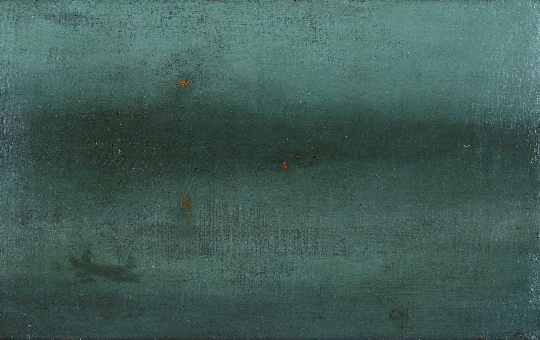 Nocturne, Blue and Silver: Battersea Reach - James Abbott McNeill Whistler