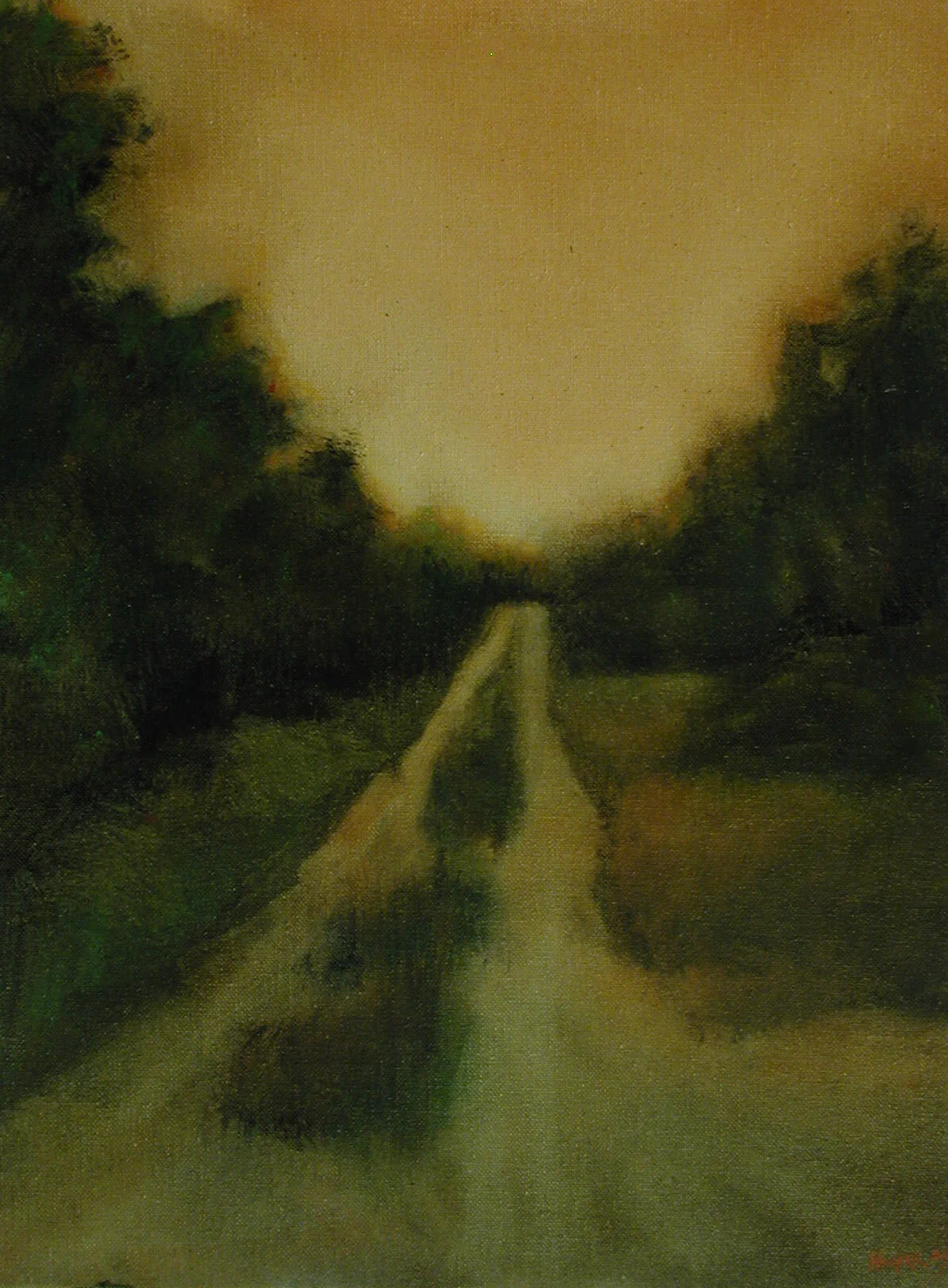 Charlie Hunter, ORCHARD, HOLLIS NH, oil, circa 2003, private collection