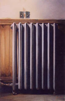 Charlie Hunter, RADIATOR, EXNER BLOCK, pastel on paper, 1999, 16x24, private collection