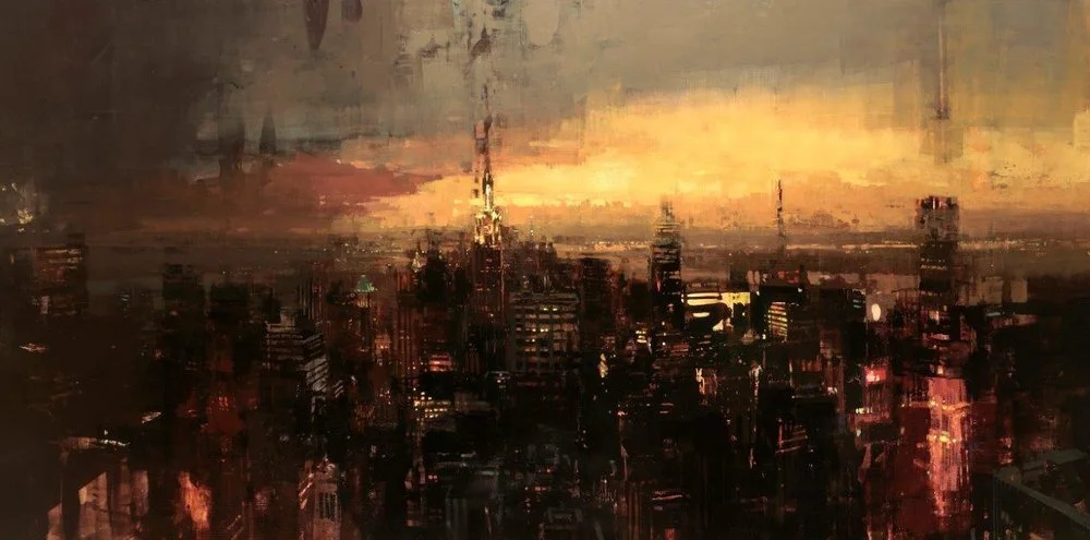 Jeremy Mann, ‘Empire’, Oil on Panel, 42 x 84 inches, July 2016