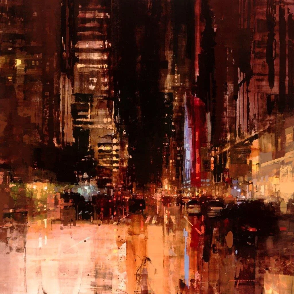 Jeremy Mann: ‘NYC 26’, Oil on Panel, 48 x 48 inches, May 2016
