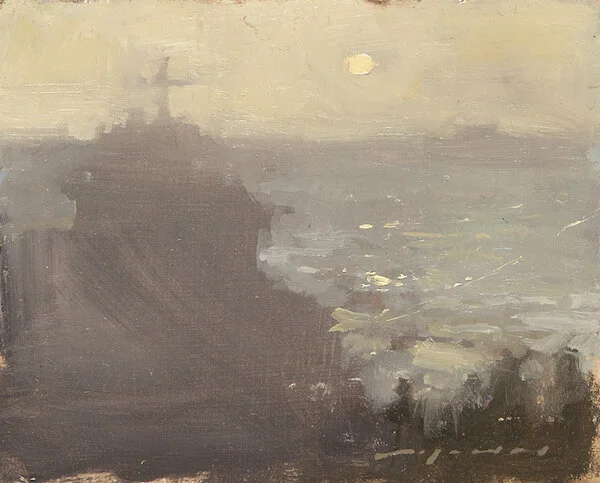 Jeremy Mann, ‘Above Cortona’, Plein Air, Oil on Panel, 4 x 5 in, Sept 2019