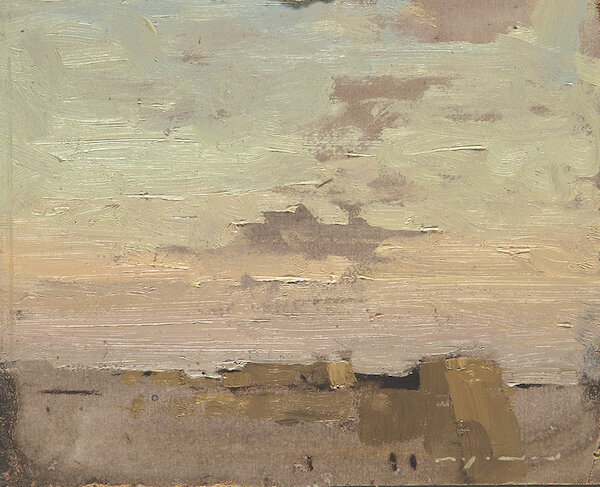 Jeremy Mann, ‘Malta Sunset #4’, Plein Air, Oil on Panel, 4 x 5 inches, September 2019