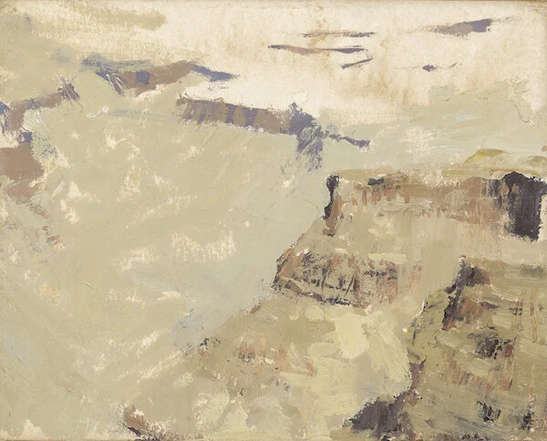 Jeremy Mann,  ‘Cedar Ridge, Grand Canyon’, Plein Air, Oil on Panel, 4 x 5 inches