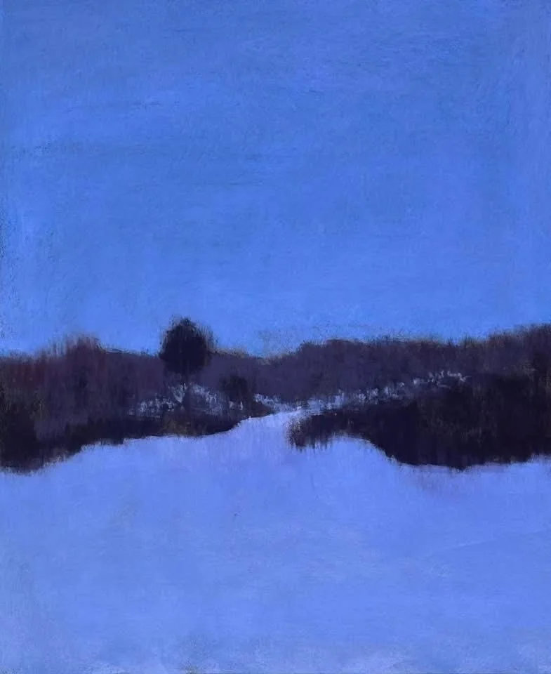 Patricia Sorenson: Winter woods at twilight