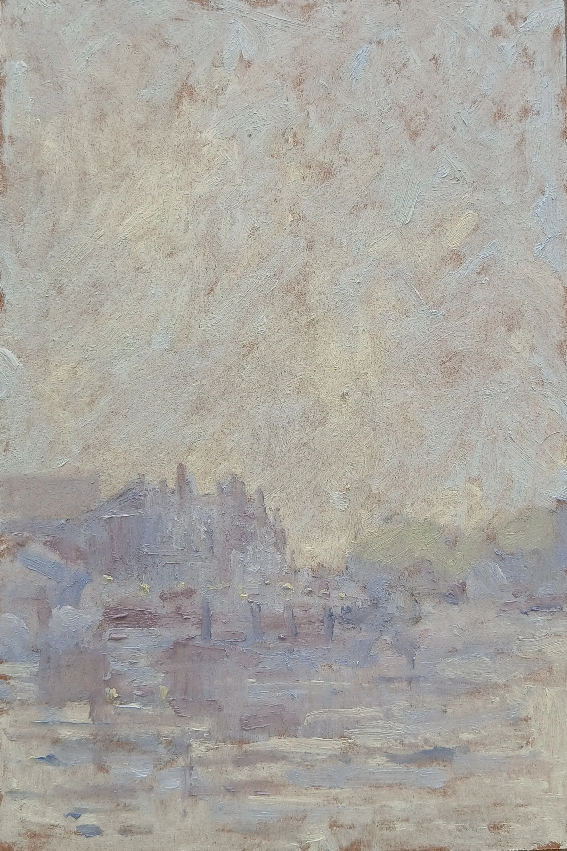 New Lights: Stephen Bithell, Morning sea mist. Weymouth Harbour.