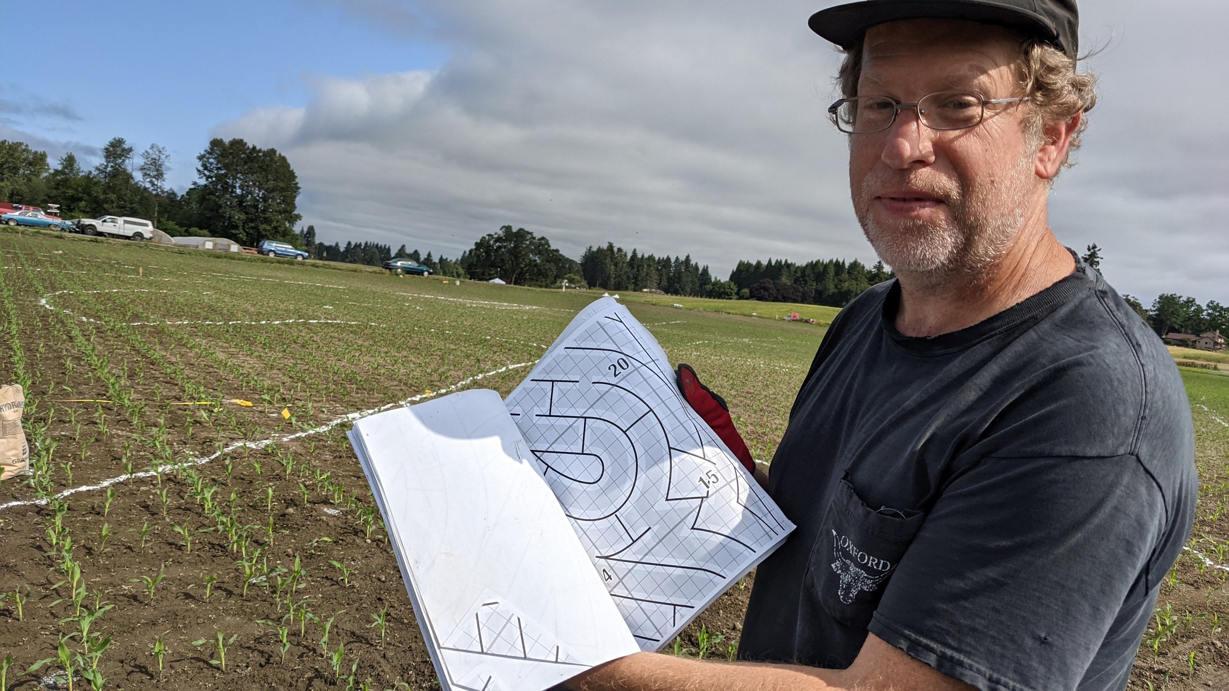  Peter Rockwell helped us make the corn maze “old school” again this year.  