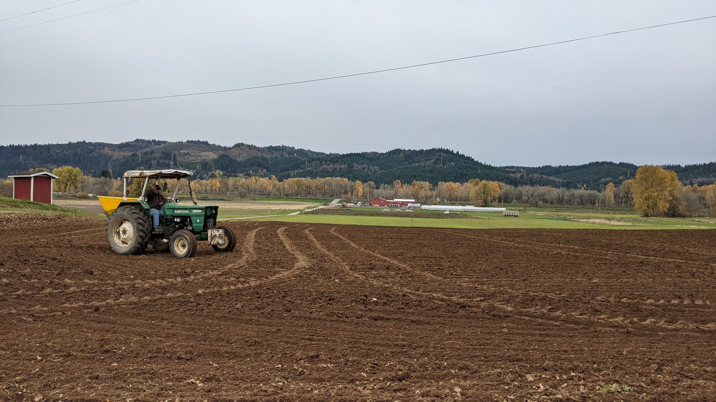  Planting cover crops. Our goal is to cover every field. The challenge is getting to all the fields before it is too wet. 