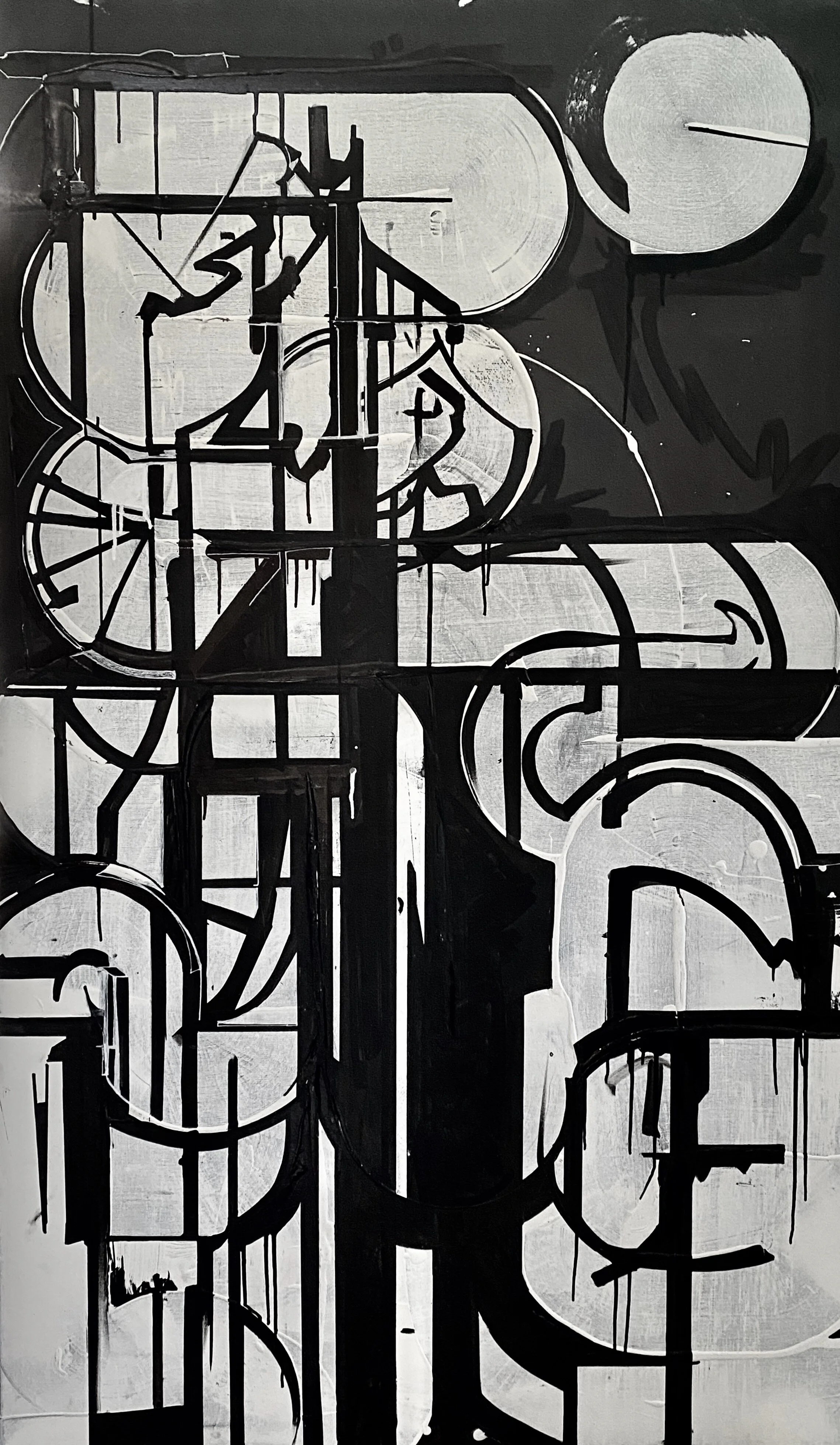 Abstract #812, Mixed media on Canvas, 36X60", 2021.          RESERVED