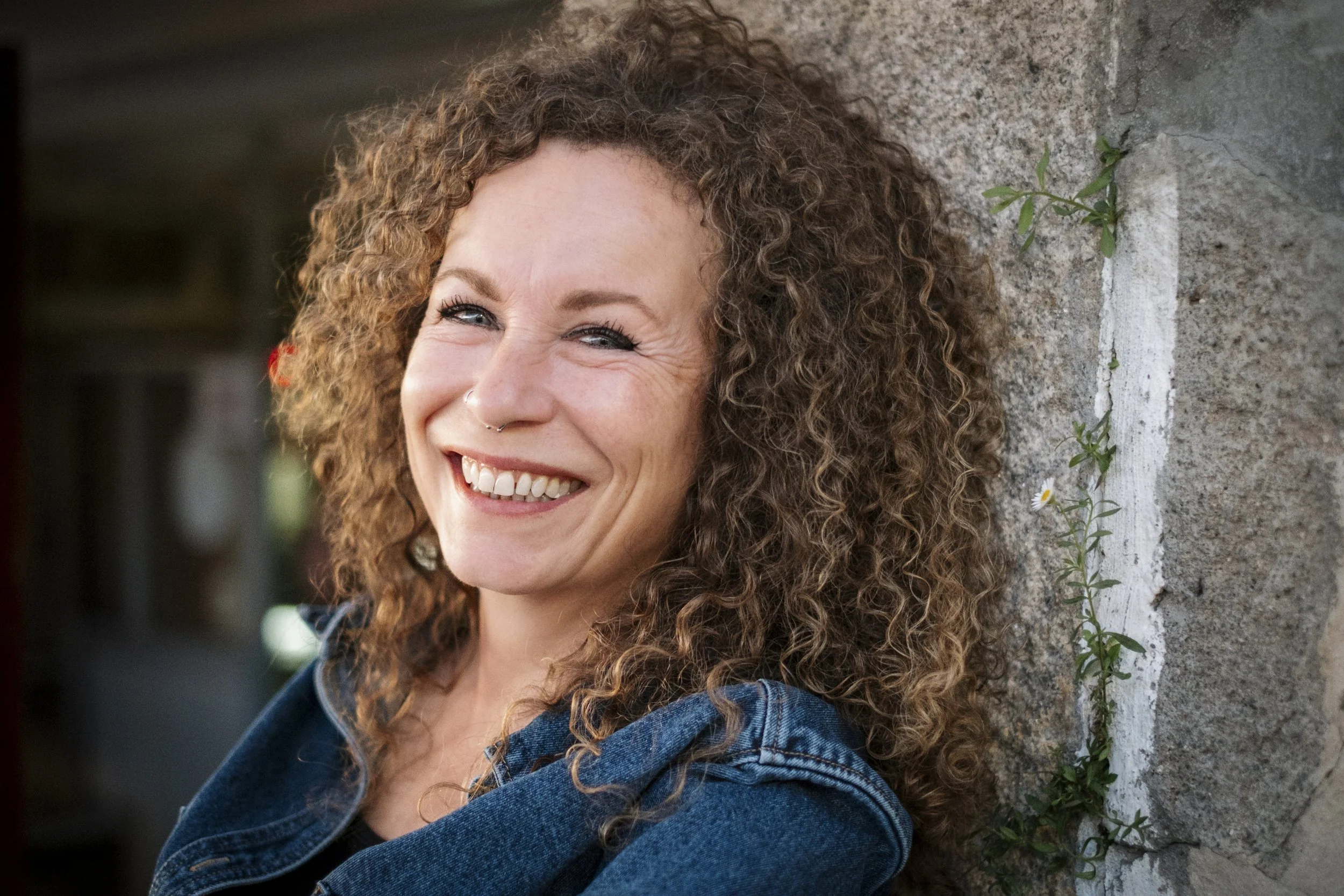 lachende Fotografin auf der über mich Seite