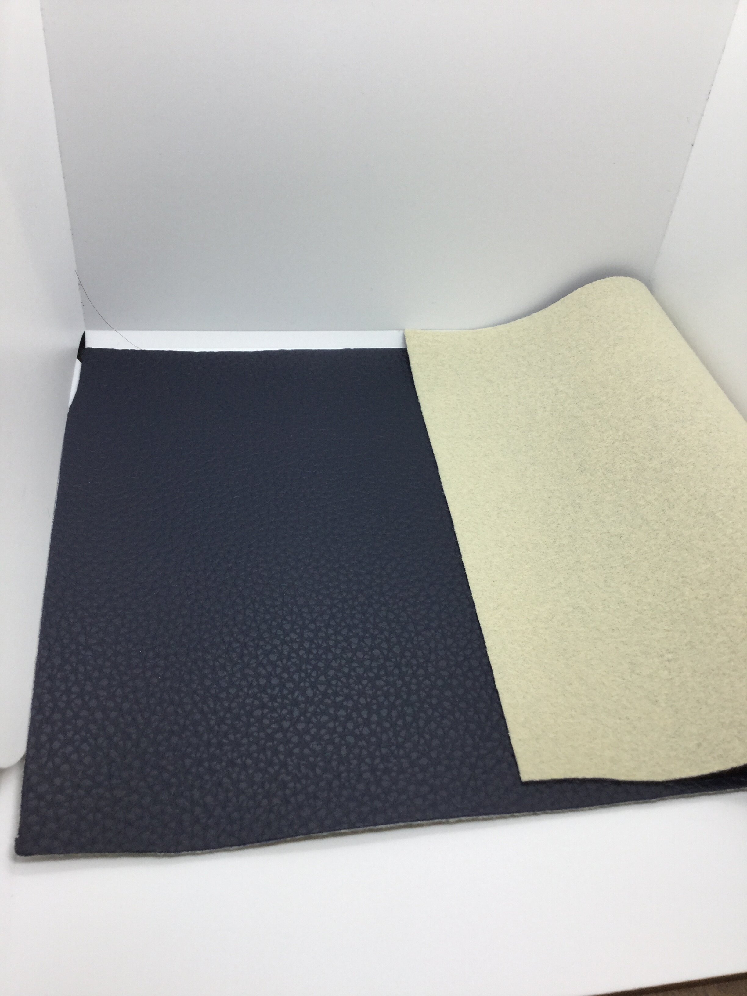 navy blue dark blue plain solid color colour synthetic faux leather