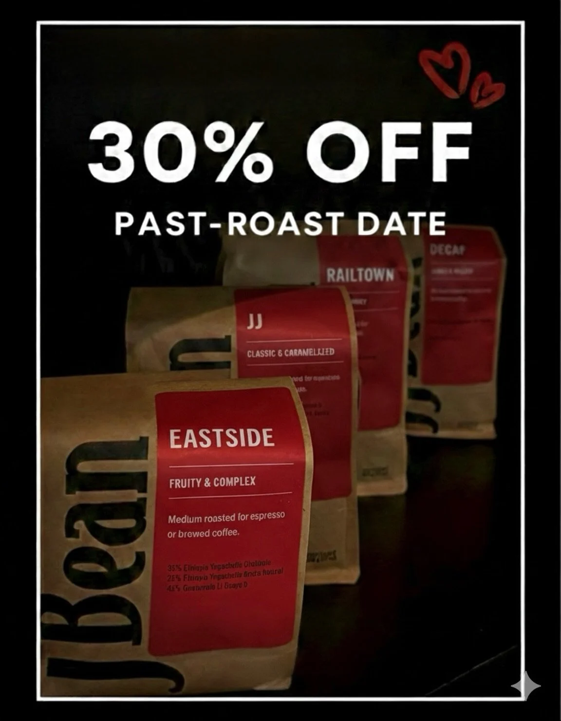 Good coffee shouldn&rsquo;t go to waste‼️‼️

Any beans 30 days past roast date = 30% OFF.

Grab a bag, save some cash, and keep the good brews flowing. ☕❤️