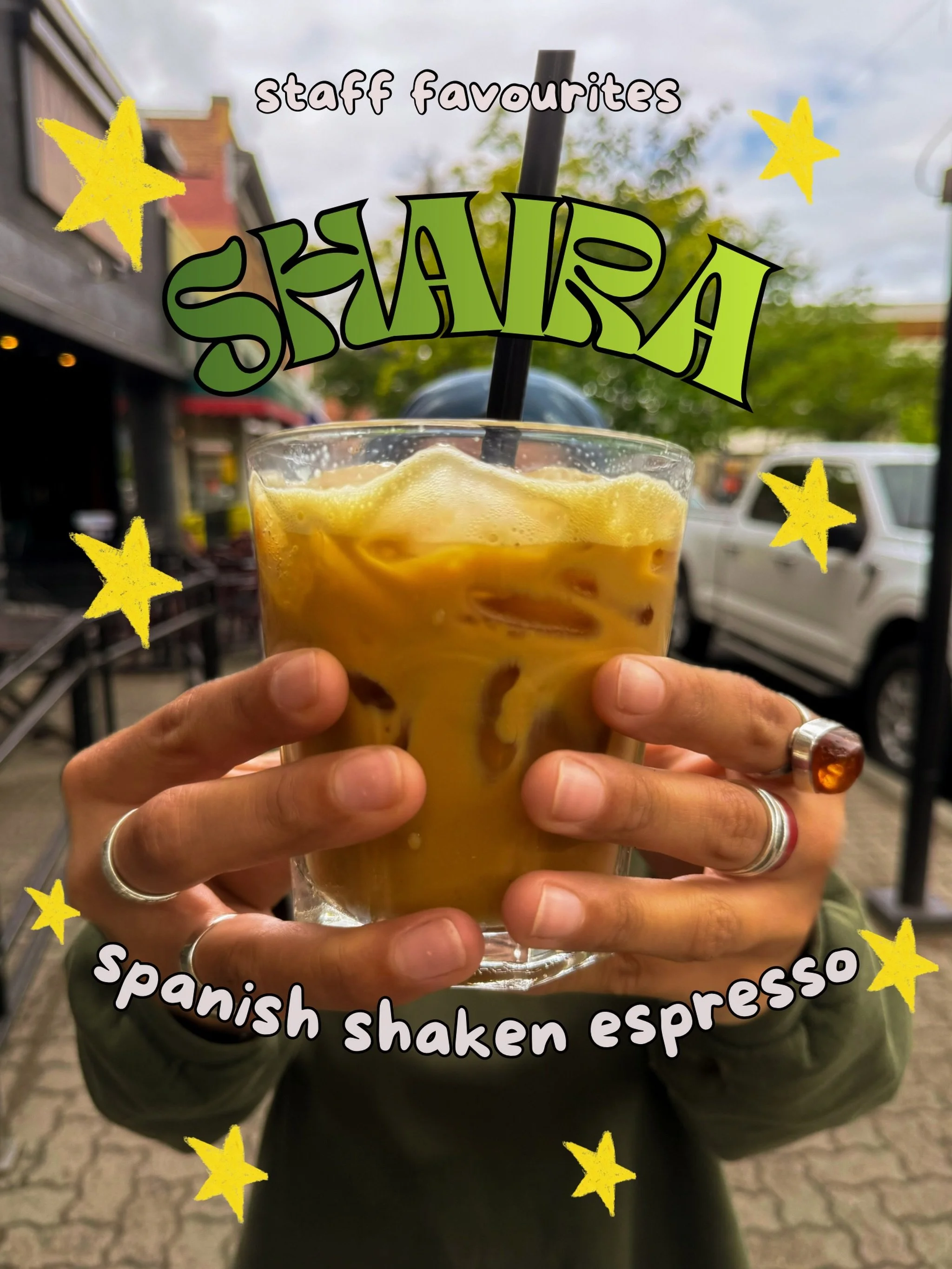 If you ask Shaira what she&rsquo;s drinking on her shift, 9 times out of 10 it&rsquo;s this. 🌟

Our Spanish Shaken Espresso is the perfect balance of bold espresso and condensed milk, shaken over ice until it&rsquo;s perfectly frothy😍

#coffee #exp