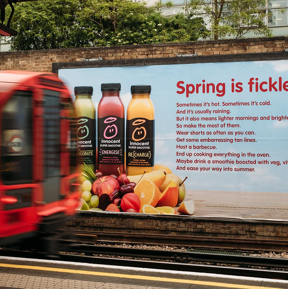 Innocent Super Smoothie Campaign Artwork