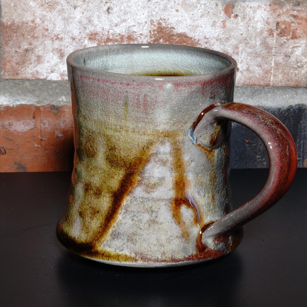 My annual holiday sale is rolling on this week. Take 20% off everything. That includes this bonkers heavy soda mug. Look at that copper that showed up on the handle!

Shop at TrevorClayworks.com