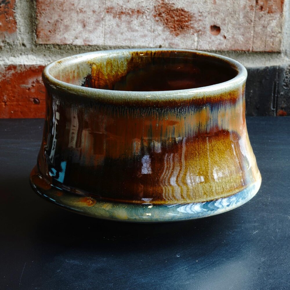 New everything is up at TrevorClayworks.com for the holiday @michianapotterytour - I love this tea bowl from the latest #michianawoodfire! One of my favorite surfaces to come out of the kiln yet. Hope to see you today online supporting local and regi