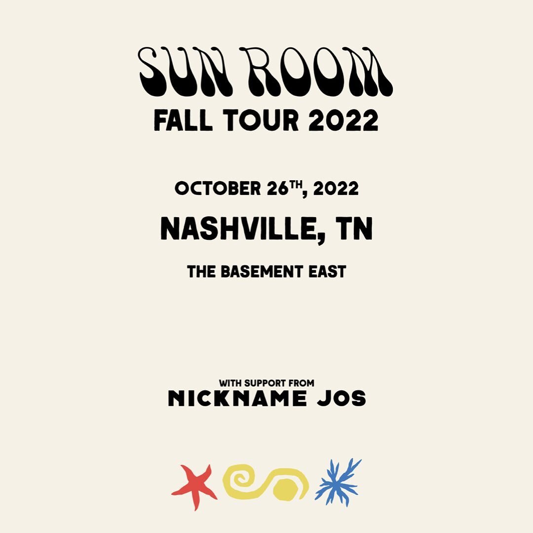 LAST MIN TICKET GIVEAWAY! 
Enter to win two tickets to @sunroomband + @nickname.jos at @thebasementeast on October 26th. Just tag who you want to to take with you in the comments and share this post to your story to enter. 

Deadline to enter is Octo