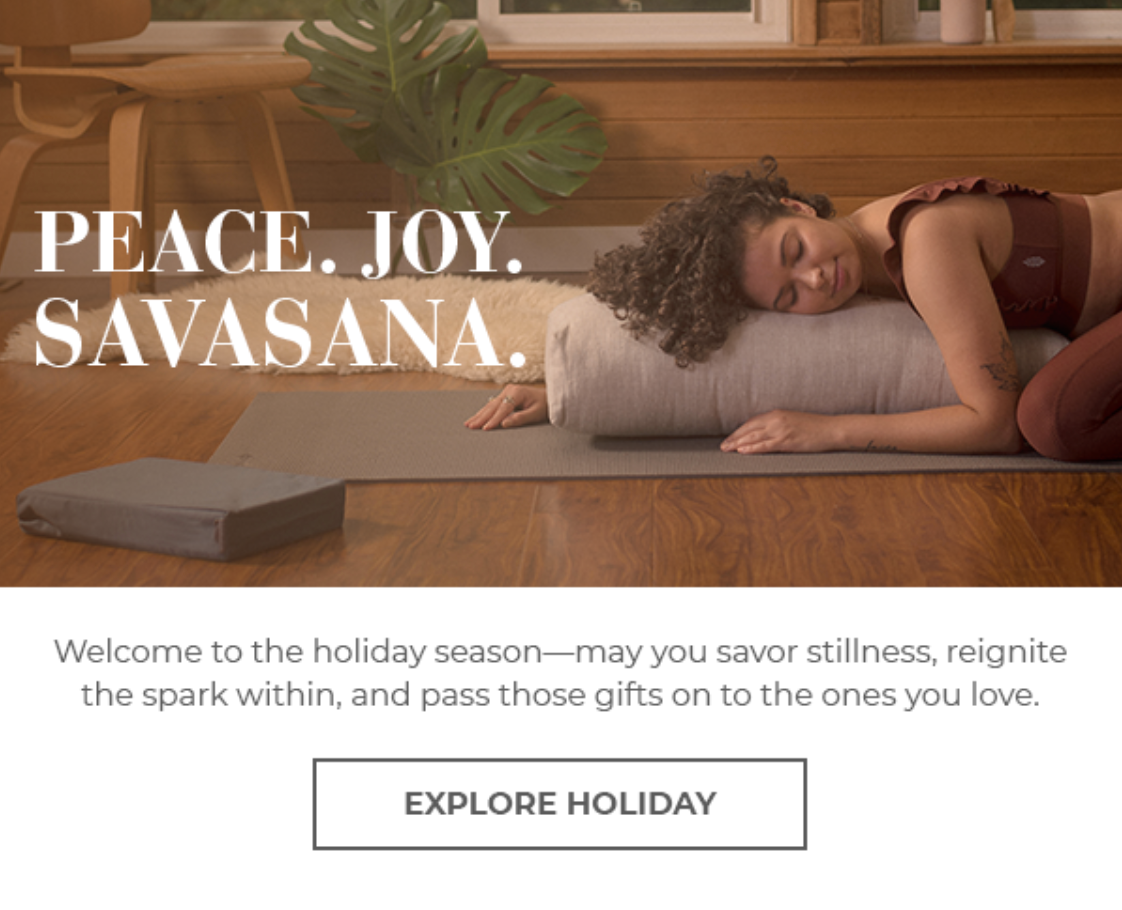 Email launch for Halfmoon holiday gift guide 2020