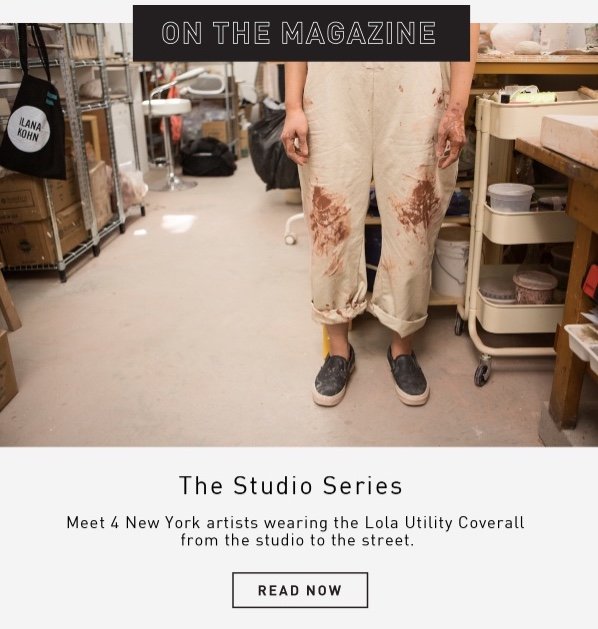 Blog post supporting Garmentory Studio Series campaign