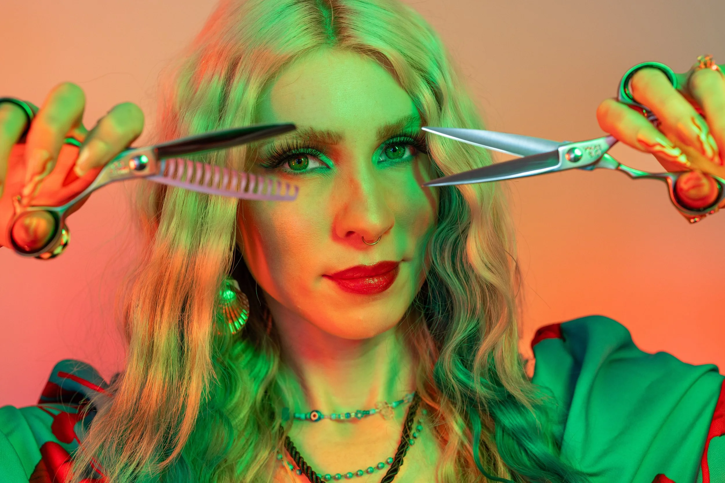 AquaFire master stylist Bridget Waters, posing at the new salon location at 3068 Trenwest Dr #2, Winston-Salem, NC 27103