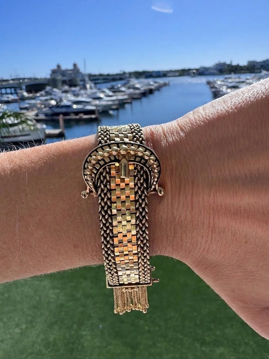 Antique Fox Tail Fringe Buckle Bracelet by Turner & Tatler.jpg