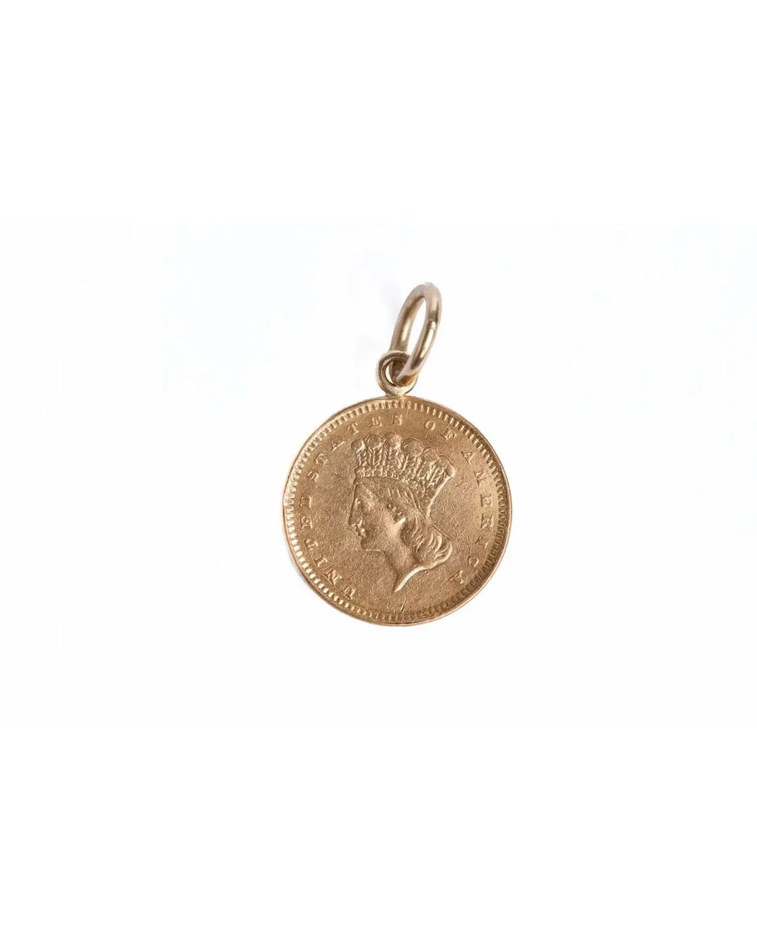 Antique American One Dollar Gold Coin Pendant (SOLD)