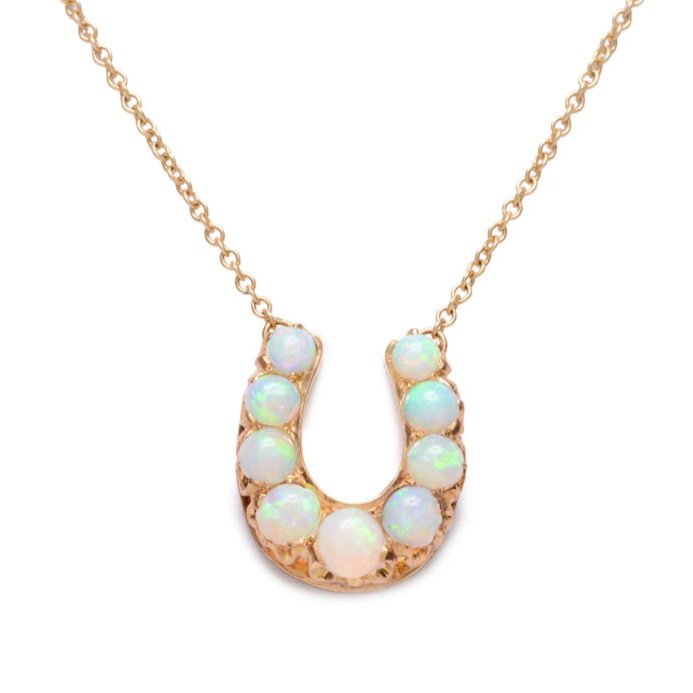 Art Nouveau Opal Necklace – G. H. Wilke & Co. Jewelers