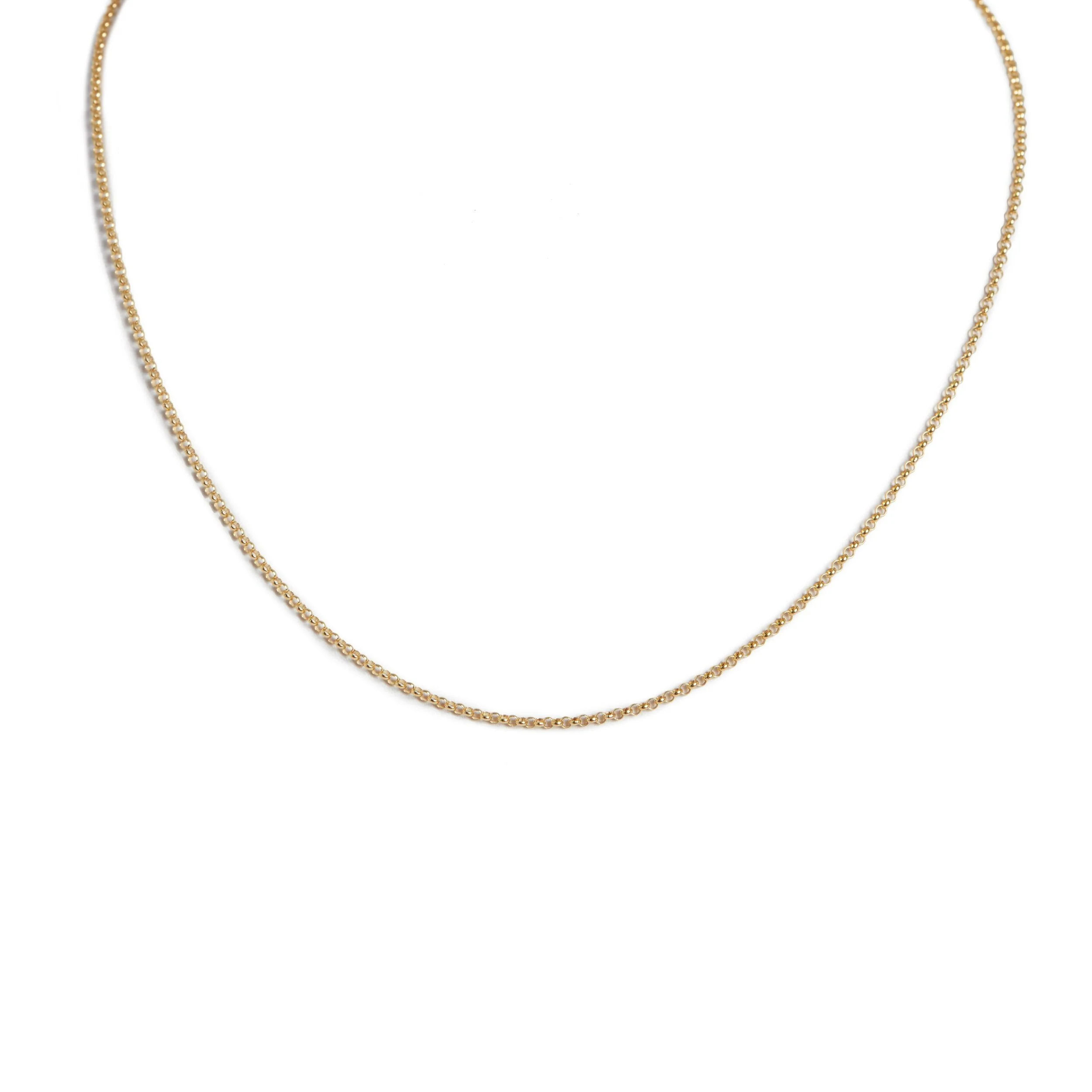 16 Inch Rolo Link Chain / 14KT