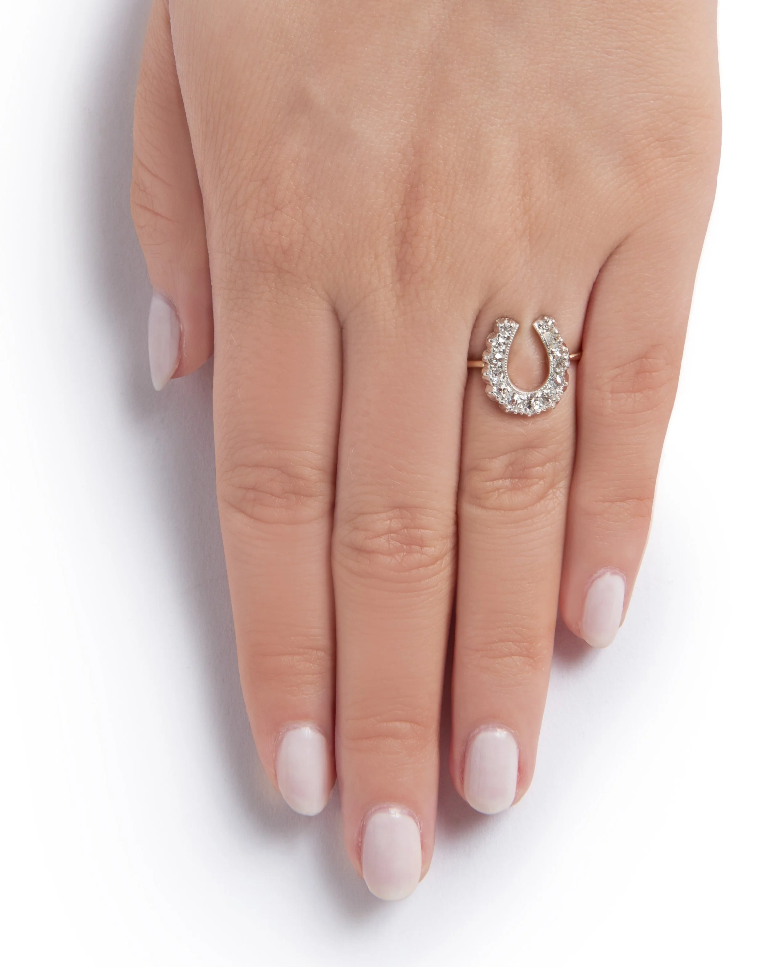 Antique Edwardian Diamond Horseshoe Ring — Turner & Tatler