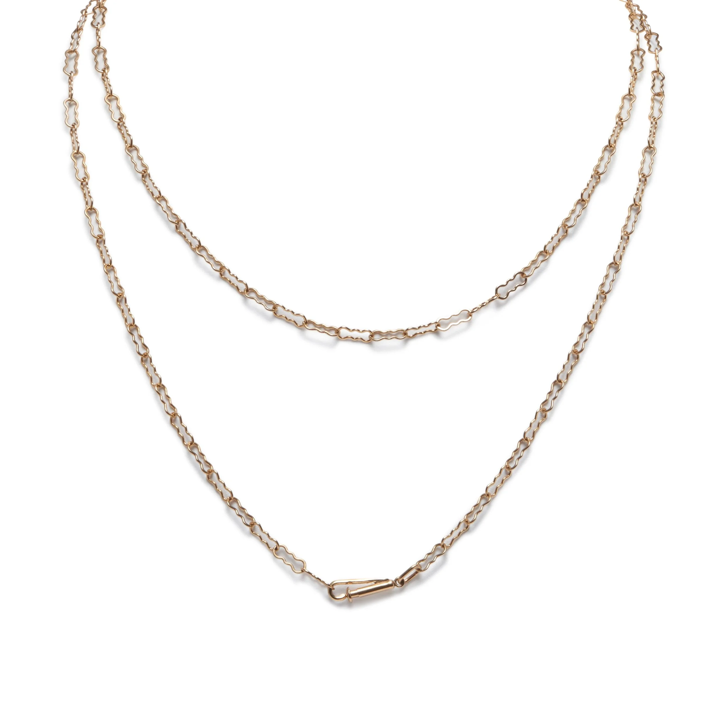 Antique 35 Inch Hair Pin Link Chain (SOLD)