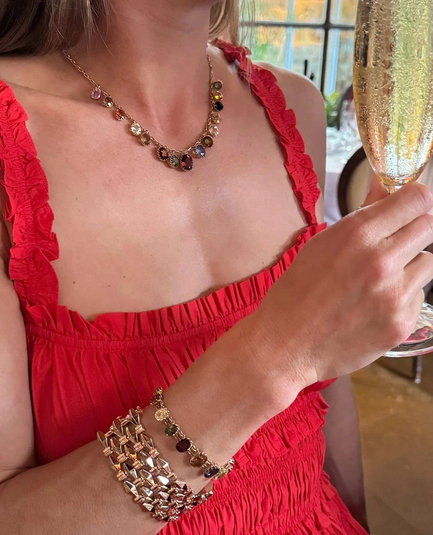 A Gemmy Collection of Victorian Stones: ⁠
Distinct &amp; rare, this duo shimmers just as beautifully in modern light as they did in candlelight.⁠
⁠
Custom curated, this set looks exceptional when paired with our 1940&rsquo;s rose gold cuff bracelet. 