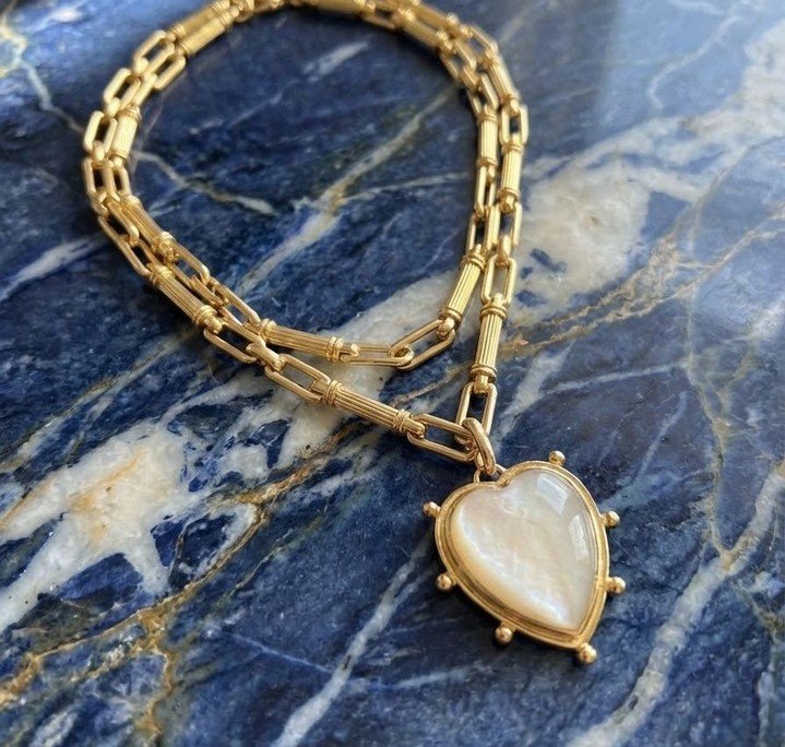 Antique Rock Crystal Heart Pendant, dating back to the late 1800&rsquo;s: ⁠
 ◆ Applied 15KT gold ball detail ⁠
 ◆ Mounted Rock Crystal Heart⁠
 ◆ Oversized custom 18KT Gold Bale⁠
⁠
Solid 15 KT back, this is anything but ordinary. ⁠
⁠
#heritagecollecti