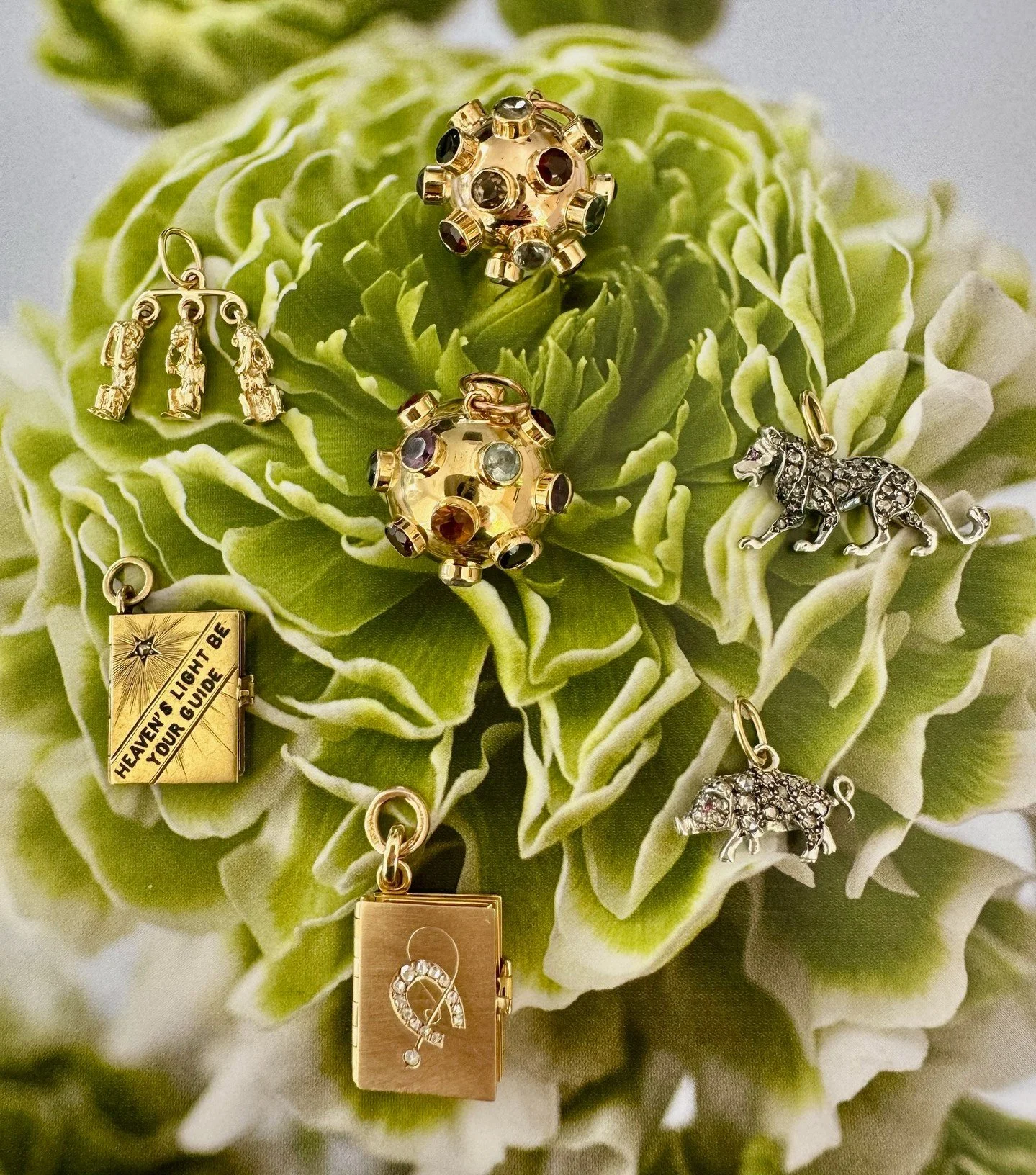 Unique charms &amp; lockets chosen with intention. A letter, a stone, a symbol, a memory. Each tells a story, and together they become something completely personal. The beauty is in the mix: pieces that feel collected, meaningful, and entirely your 